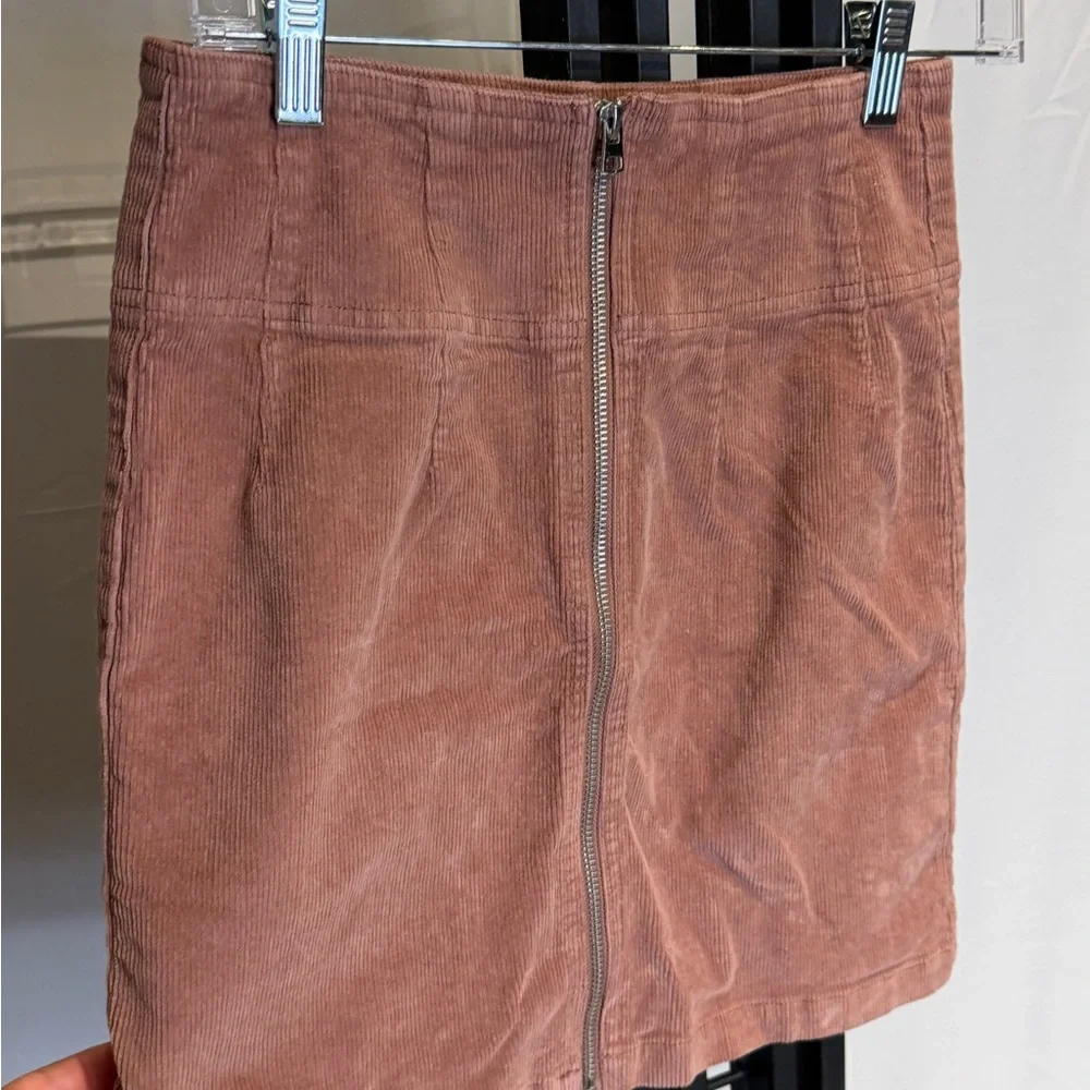 Wild Fable‎ Copper Corduroy Mini Skirt